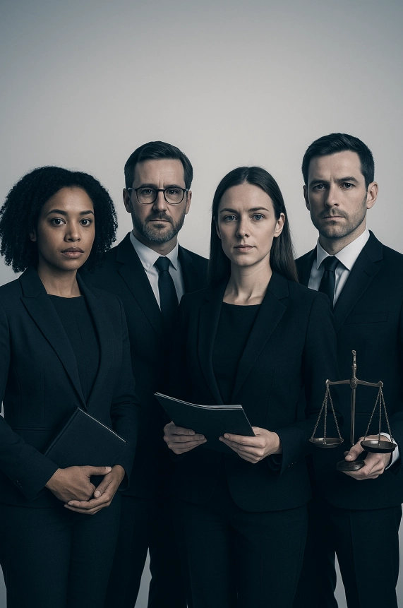 Portraits of legal consultants and team